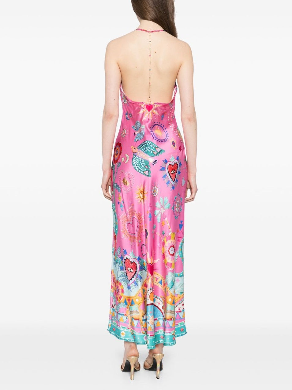 Chain Detail Slip Midi Dress